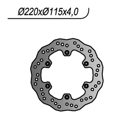422x 220mm fixed - 220mm, brake