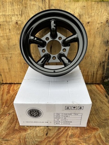 7x16 five pipe steel - five, wheel