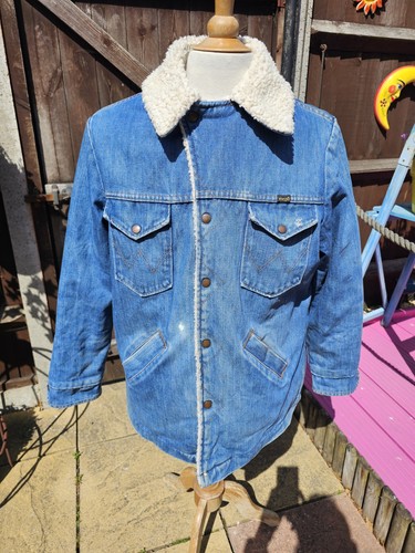 Vintage wrangler sherpa lined - vintage,
