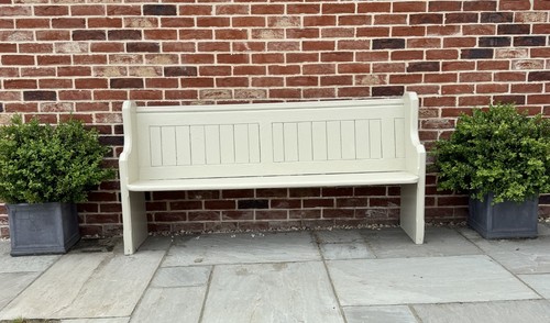 Antique church pew bench - church, long