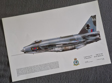 Squadron Print Lightning F.6 XR728 'BA' 11 SQN RAF Binbrook Squadron Prints