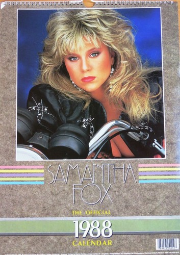 Samantha fox 1988 calendar - samantha,