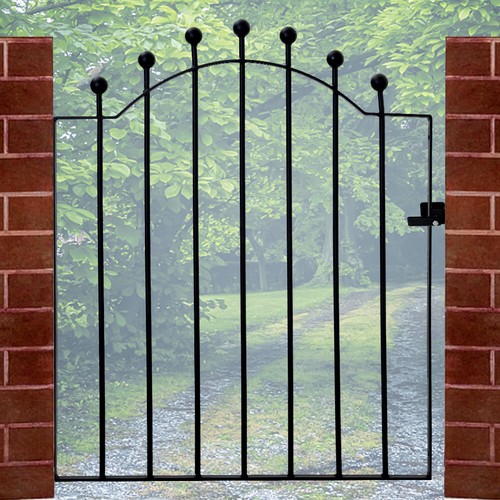 Metal garden gate single - garden,