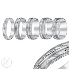 4mm-8mm 9ct White Gold Diamond