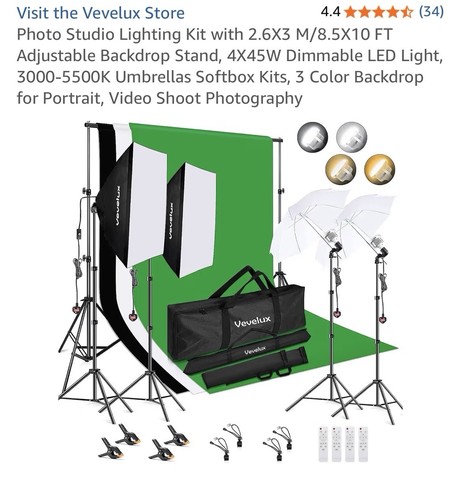 Photo studio lighting kit with - lighting,