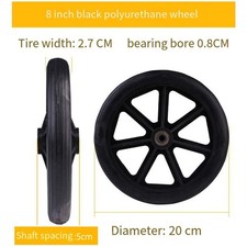 Solid 6/7/8" PVC Wheelchair