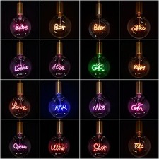 LED Neon Text Light Bulb 4W