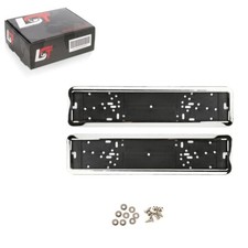 2x license plate number plate holder chrome high gloss 520x110mm for Lancia