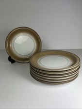 Denby - Seville - 7 x Side Plates - 17.5cm - Vintage - Beige / Brown Colour