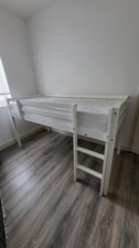 Kids child's Mid Sleeper Bed Frame White Kids Furniture Raised bed
