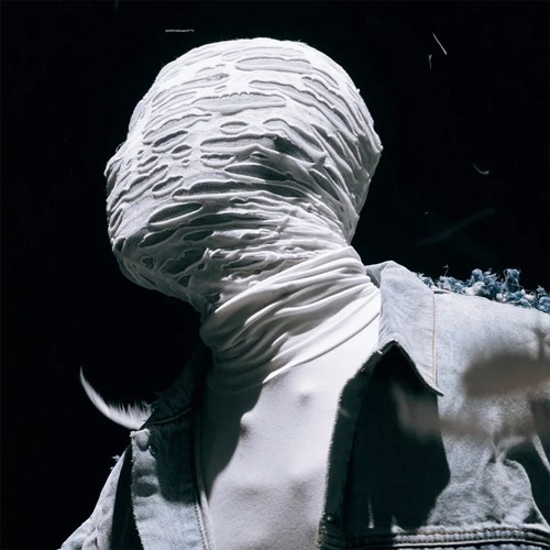 Full mask mummy - mask, torn