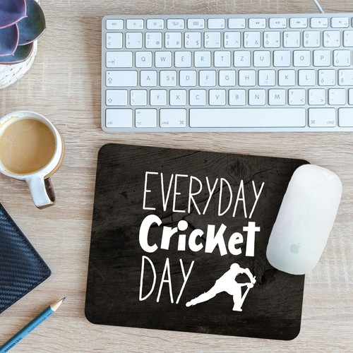 Everyday cricket day mouse mat - cricket,