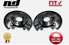 2x Rear L+R Brake Disc Dust