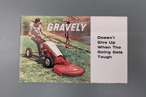 Gravely 1960s rotary - mower, ad