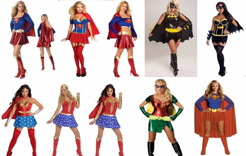 Bat girl super - girl,