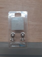 IKEA Varde Cupboard Door Knobs Stainless Steel Silver