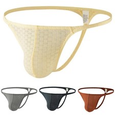 Men's Low Rise Plaid Mesh