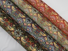 WILLIAM MORRIS STRAWBERRY THIEF VELVET FABRIC Upholstery Cushion Curtain