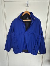 Sunderland of Scotland Jacket Mens Medium Blue Pullover 1/4 Zip  Pockets