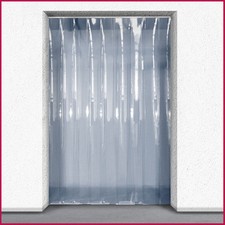 PVC Strip Curtain /Pedestrian Door Strip Kit - 1m (w) x 2m (d) - 200 x 2mm Strip