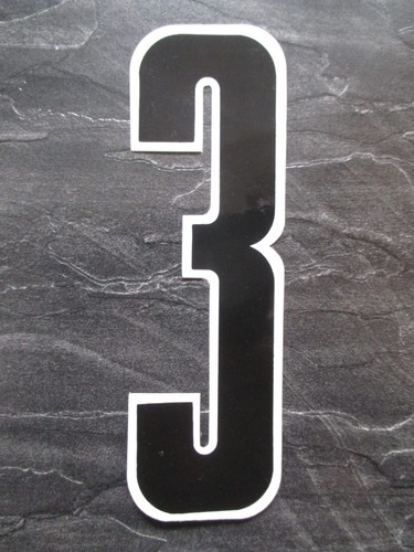 Bmx number plate sticker - no,