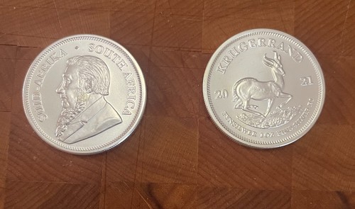1oz silver krugerrand - x,