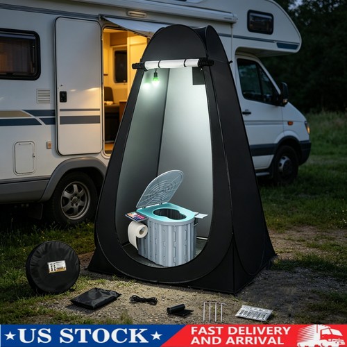 Portable camping toilet - toilet, kit