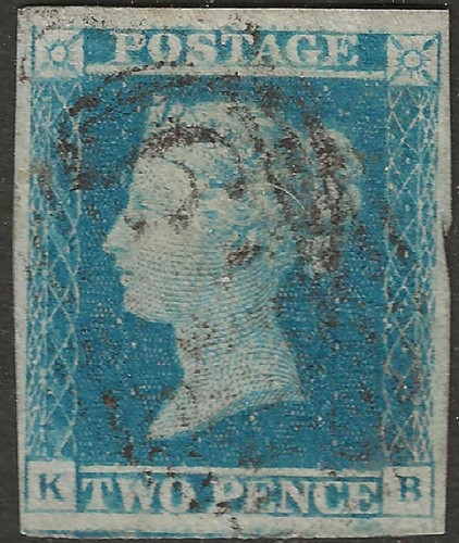 1841 two penny blue - gb,