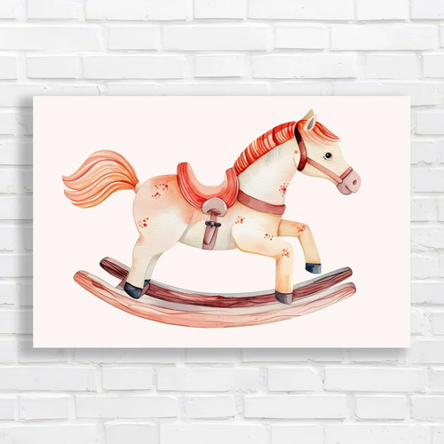 Whimsical wooden rocking horse - wooden,