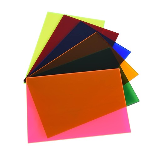 Pack colored acrylic sheets - 6,