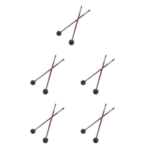 5pairs brown wooden percussion - 5pairs,