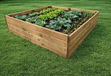 Raised Wooden Vegetable Garden