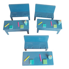 Peppa Pig School Classroom  Furniture Desks Chairs  Bundle