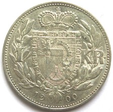 1 Crown 1900, Liechtenstein