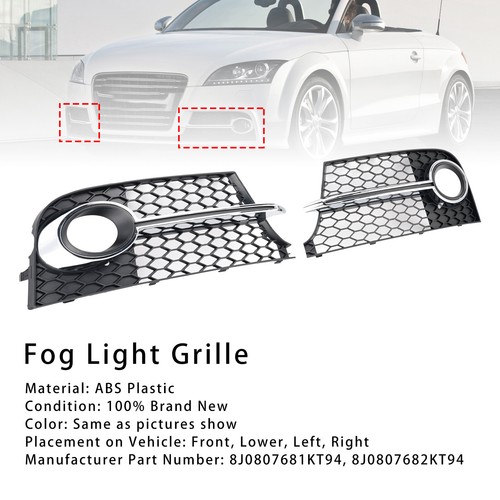 Chrome front bumper fog light - front,