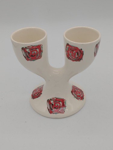 Vintage white double egg - vintage, cup