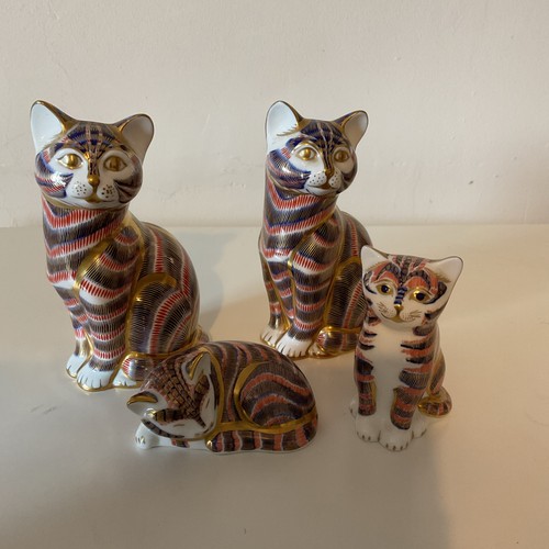 Royal crown derby cat - derby, &