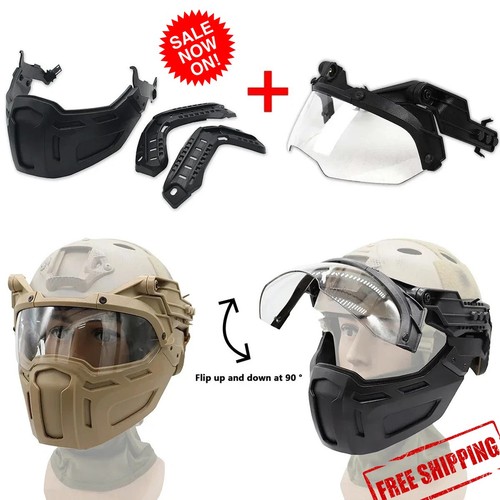 Tactical fast helmet half - helmet, face