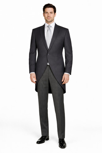Grey wedding tailcoat suit - tailcoat, 2