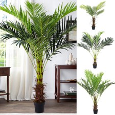 Large Artificial Palm Tree in Pot Fake Plant Outdoor Garden Home Office Decor