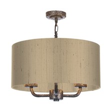 David Hunt Lighting Sloane 3 Light Armed Pendant Bespoke With Shades
