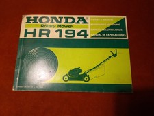 Honda HR 194 Lawnmower Owner
