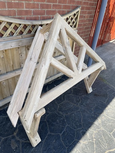 Solid oak porch kit front - oak,