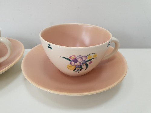 Floral poole pottery tea - tea, &