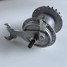 Vintage Sachs 36H 20T Rear Bicycle Hub Drum Brake Silver 3 Speed? Pashley? 