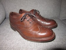 Loake 1880 Edward Dark Brown Brogues Shoes UK 9 Made in England