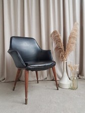 Vtg Mid Century Vinyl Leather