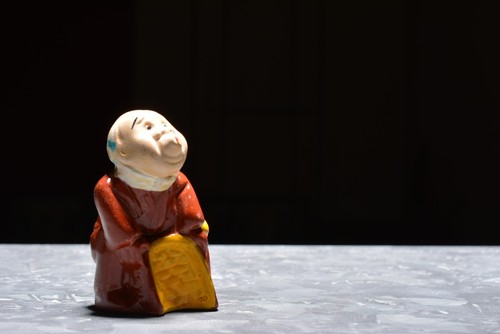 Japanese pottery doll - japanese, vintage