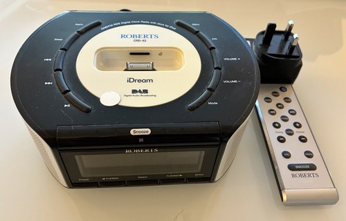 Roberts dab clock radio crd - dab, crd-42