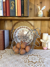 Metal Hen Egg Basket Wire